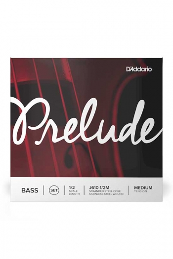 Double Bass - String - DAddario - Prelude - Set - Medium Tension - 1/2 Scale