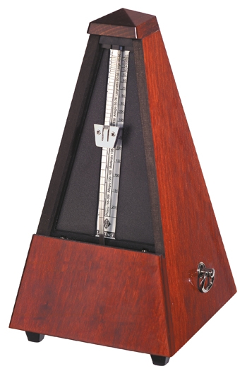 Wittner 811 Maelzel Metronome - High Gloss Mahogany Coloured Case With Bell