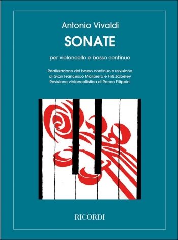 9 Sonatas: Cello & Basso Continuo (Filippini)(Ricordi)