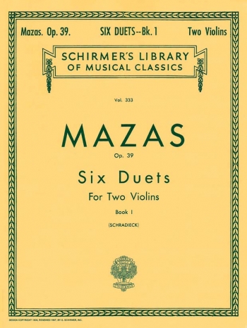 6 Duets Op39 Book 1 & 2 Violins
