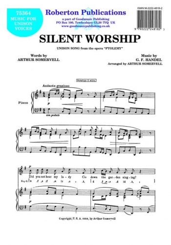 Silent Worship: G Maj: Vocal (Roberton)