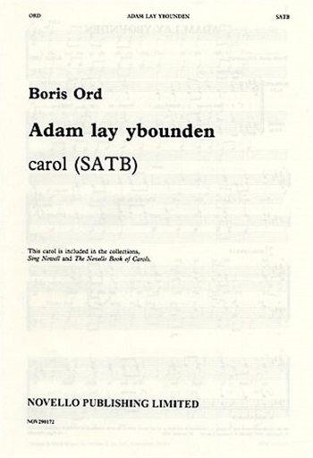 Adam Lay Y-Bounden: Vocal SATB (Novello)