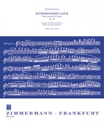 Concerto G Major Op30 No 1: Flute & Piano (Zimerman)