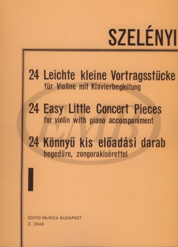 24 Easy Little Concert Pieces: 1: Violin and Piano