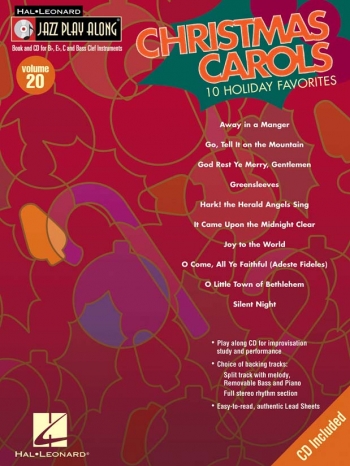 Jazz Play Along Vol.20: Christmas Carols: Bb or Eb or C Instruments: Book & CD