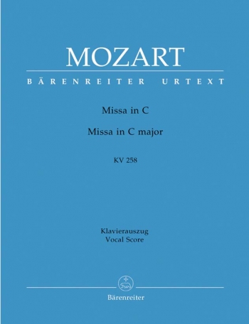 Mass In C Major: K258: Vocal Score (Barenreiter)