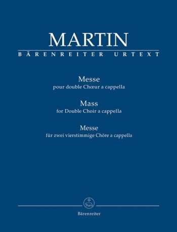 Mass For Double Choir: Vocal Score: 1922 (Barenreiter)