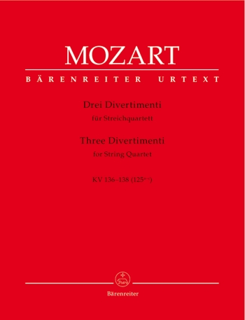 3 Divertimenti String Quartet: Set Of Parts (Barenreiter)