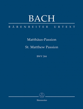 St Matthew Passion: Bwv244: Study score (Barenreiter)