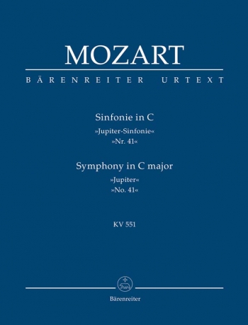 Symphony No.41: C Major: Jupiter : KV551: Study score (Barenreiter)