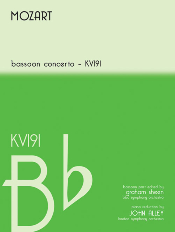 Bassoon Concerto Bb Major: Kv191: Bassoon & Piano (Mayhew)