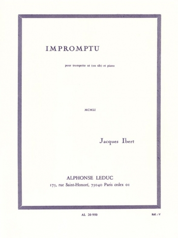 Impromptu: Trumpet & Piano (Leduc)