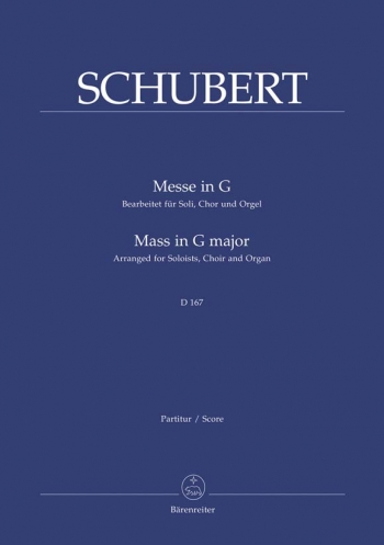 Mass In G Major: Choir And Organ: Score