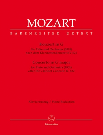Concerto G Major K622: Flute And Piano  (Barenreiter)