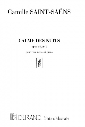 calme Des Nuits Op68 No1-vocal-satb