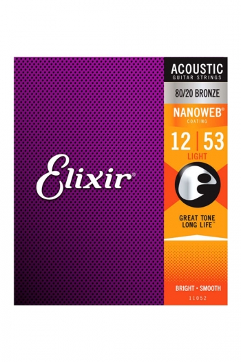 Elixir Acoustic Guitar Nanoweb Light 12-53