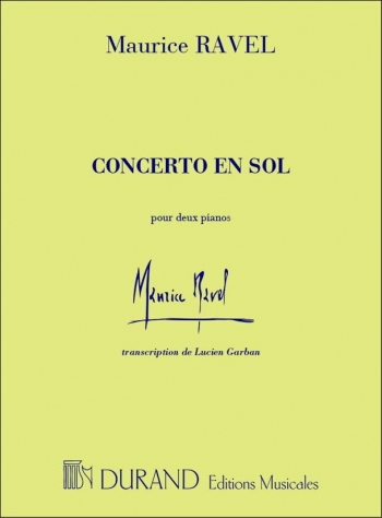 Concerto G Major: Piano: 2 Pianos (Durand)