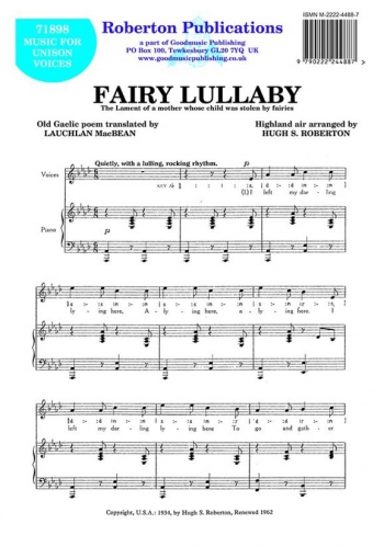 Fairy Lullaby Vocal Unison