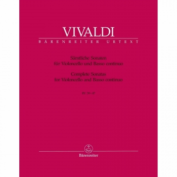 Complete Sonatas: Rv 39-47: Violoncello And Basso Continuo: Cello  (Barenreiter)