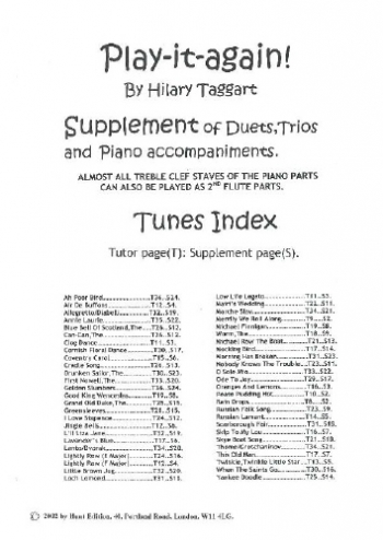 Play It Again- Supplement Of Duets Trios and Piano Accomps