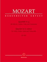 Mozart: Piano Quartet K478 G Minor: Piano,violin,viola and Cello
