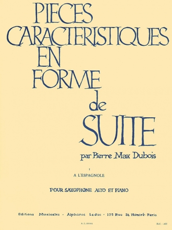 Pieces Caracteristiques: Op.77 No. 1 A L Espangole: Alto Sax