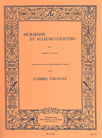 Sicilienne Et Allegro Giocoso: Bassoon & Piano (Leduc)