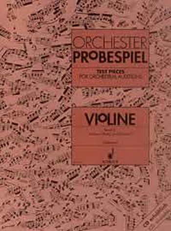 Test Pieces For Orchestral Auditions Violin Book 2  (Orchestra Probespiel)