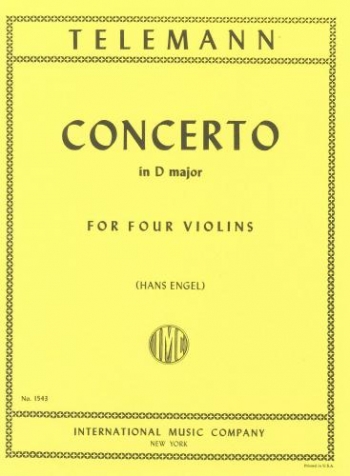 Concerto: Dmaj: 4 Violins