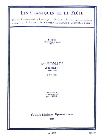 Sonata No. 5 Eminor: Flute & Piano (Leduc)