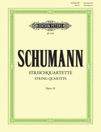 Schumann: Quartet: Op41: 1-3: String Quartet: Score and Parts