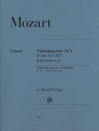 Concerto No.1 Bb Major K207: Violin & Piano (Henle)