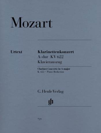 Clarinet Concerto: A Major: K622: A Clarinet & Piano (Henle)