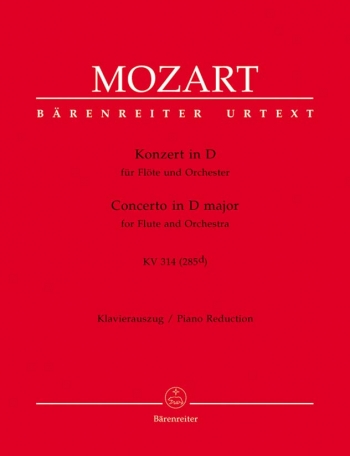 Concerto No.2 D Major K314: Flute & Piano (Barenreiter)