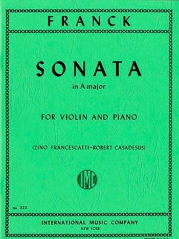 Sonata A Major Op.13: Violin And Piano (International)
