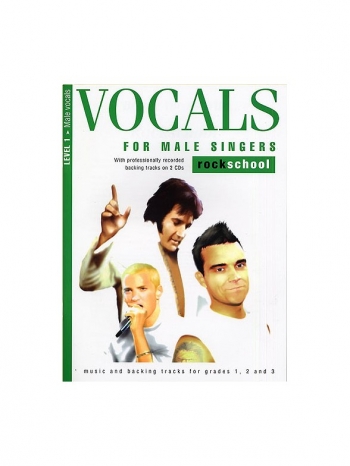 OLD STOCK SALE - Rockschool For Male Singers: Book 1: Grade 1 2 & 3 Book & Cd