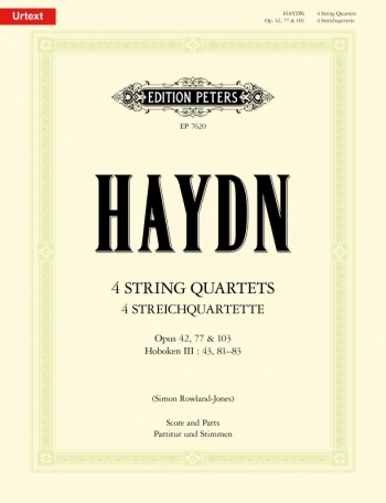 The 6 String Quartets Op.77 & Op.103 (Full Score & Parts) (Peters)