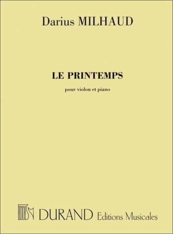 Le Printemps: Violin & Piano (Durand)