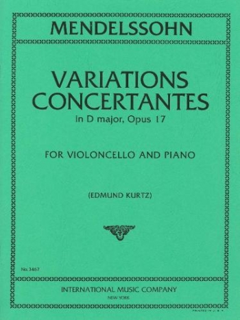 Variations Concertantes: D Major: Cello (International)