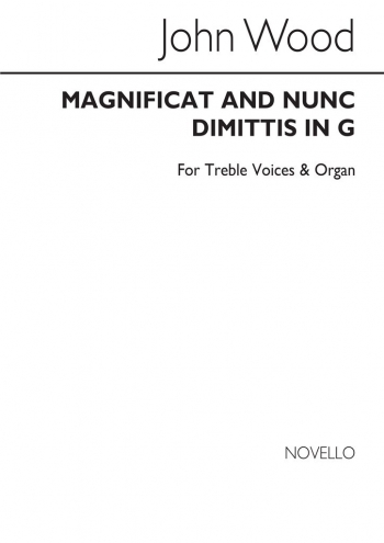 Magnificat And Nunc Dimittis In G 2 Part Treble Voices And Organ