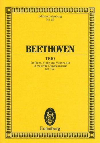 Piano Trio: D Major: Op70: 1 Ghost: Miniature Score