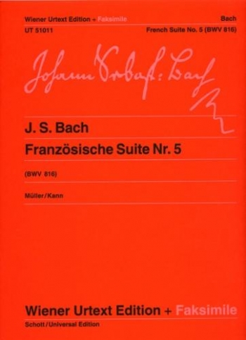 French Suite In G Major No.5: Facsimile: Piano  (Wiener Urtext)