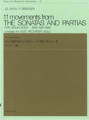 11 Movements From Sonatas: Treble Recorder (Schott)