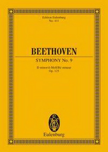 Symphony No.9: D Minor: Op125: Miniature Score