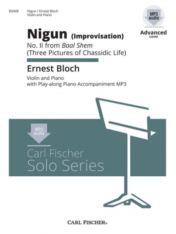 Nigun (Improvisation) Baal Shem No 2: Violin & Piano Book & Audio (Carl Fischer)