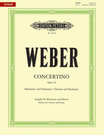 Concertino Eb Major Op.26: Clarinet & PIano (Peters)