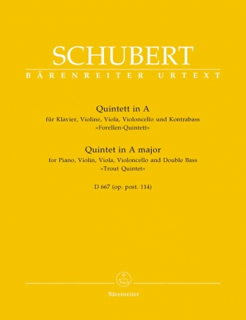 Trout Quintet Op.67  Score & Parts (Barenreiter)