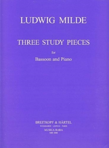 Three Study Pieces: Bassoon & Piano (Musica Rara)