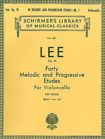 40 Melodic And Progressive Etudes For Cello Op.31 Book 1 (Nos.1-22) (Schirmer)