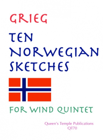 Ten Norwegian Sketches: Wind Quintet Score and Parts